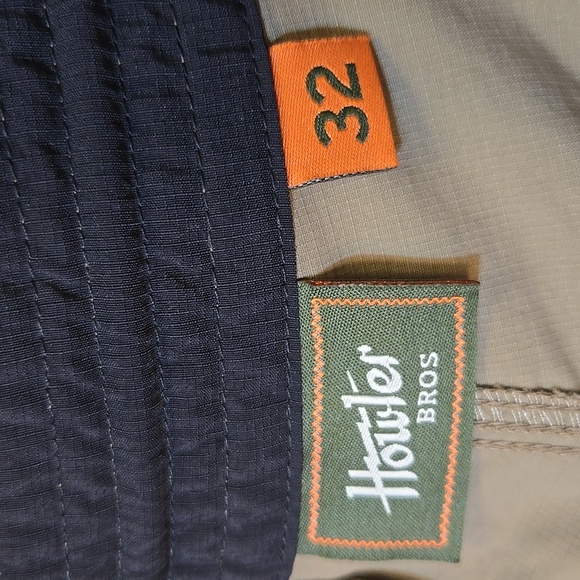 Howler Bros Horizon Hybrid Short Mens Size 32 Tan Quick Dry Nylon Ripstop Reinfo - Picture 9 of 10